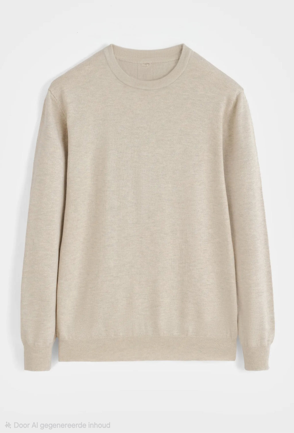 Classic Knit Sweater – Beige