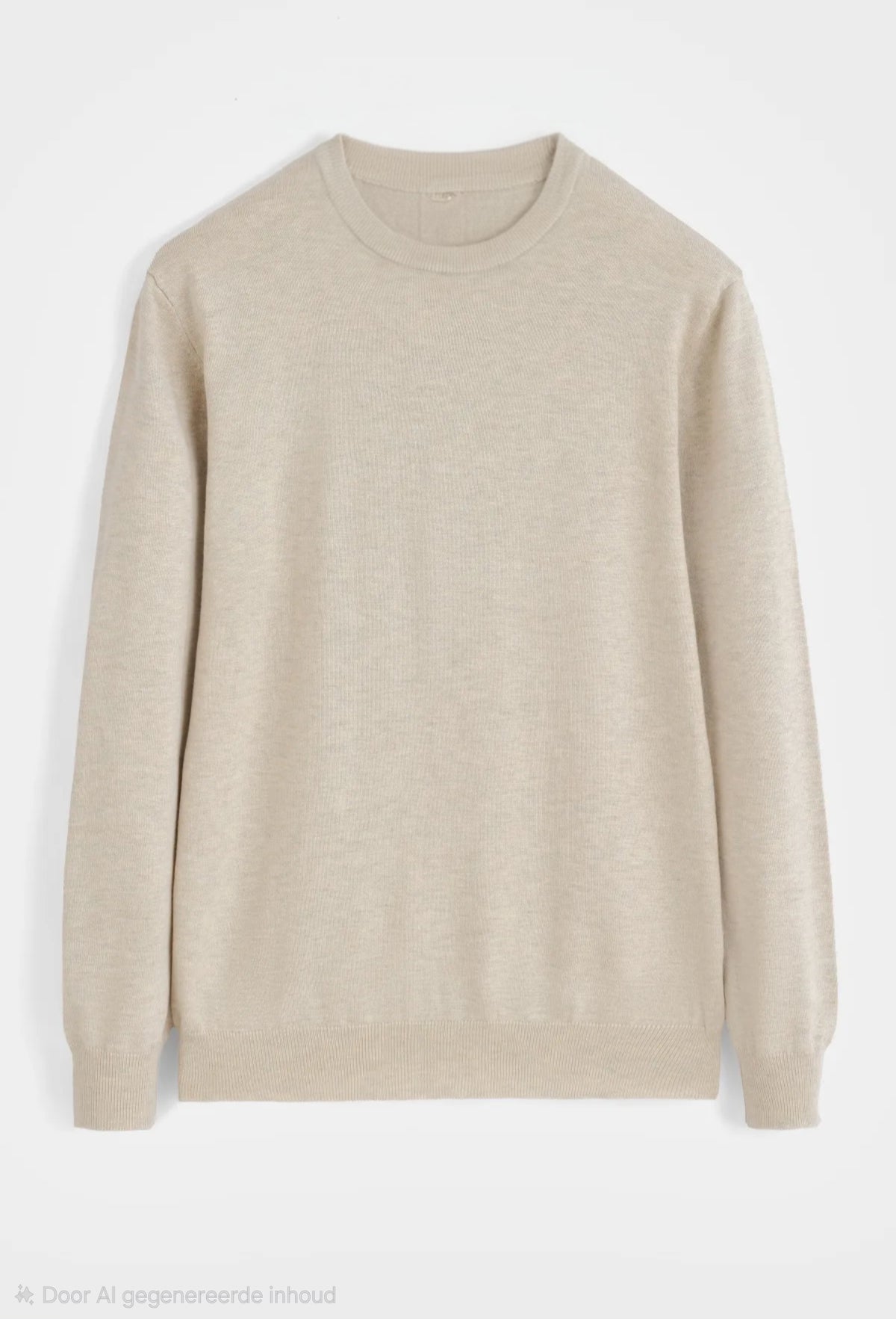 Classic Knit Sweater – Beige