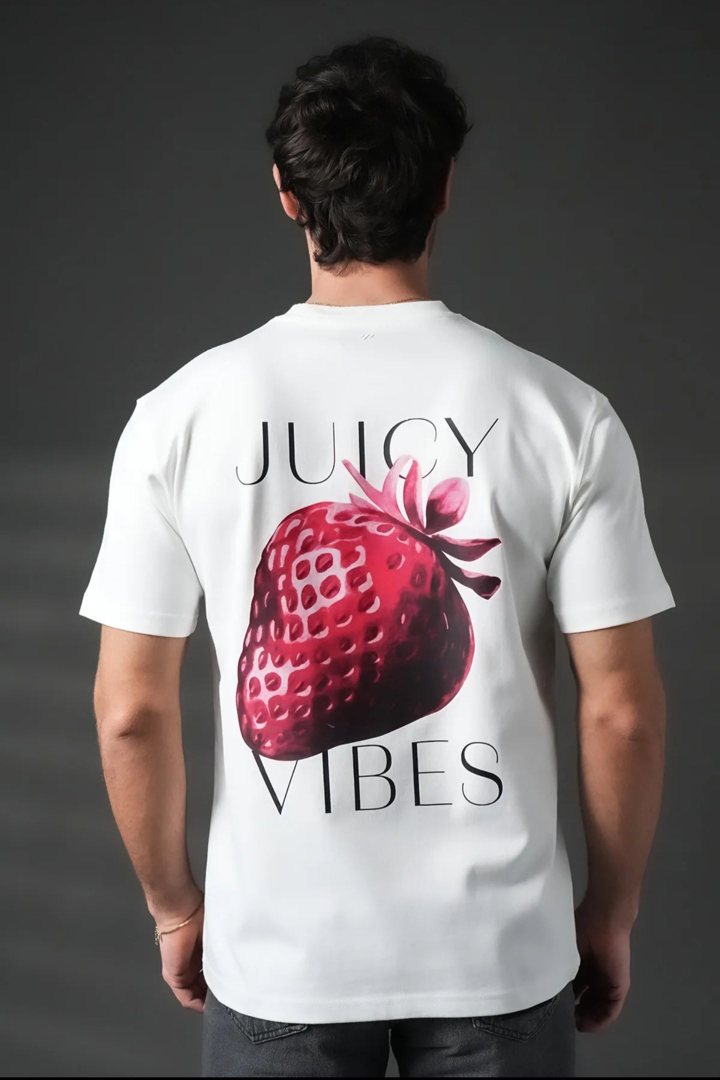 🍓 Juicy Vibes 100% Cotton Oversized Tee