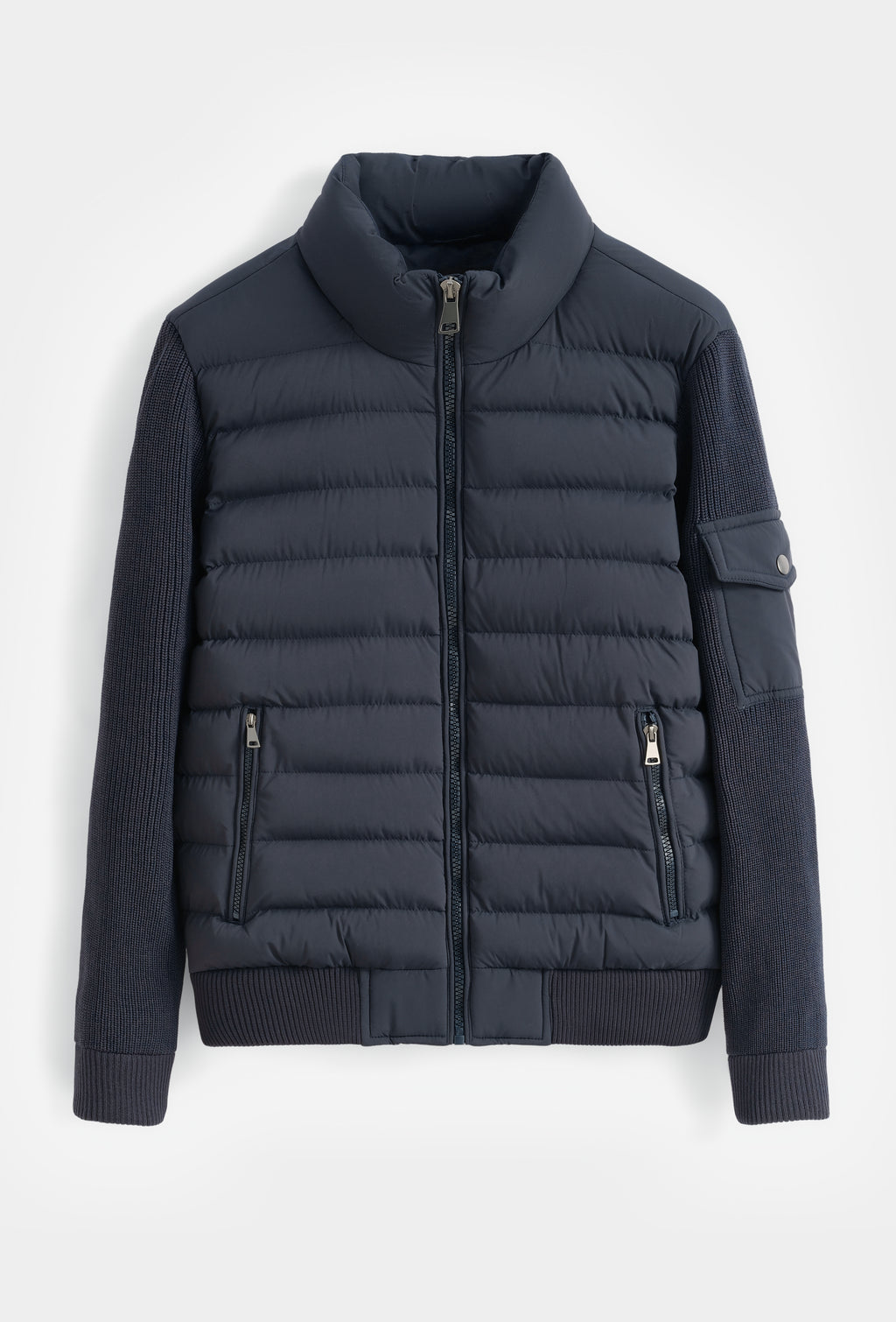 Navy Hybrid Puffer Jacket